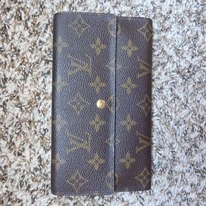 Louis Vuitton Brown and Gold Monogram Clutch
